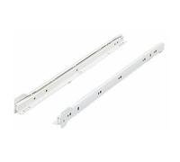Coulisses à galets FR 402 - charge 25 kg - L 500 mm - Blanc HETTICH