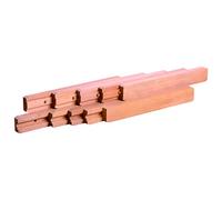 Coulisses de table - en bois - ouverture centrale synchronisée - Ouverture : 1240 mm - Croisement : 190 - Longueur lame : 5L500 - ITAR