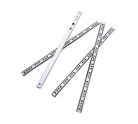 Coulisses de tiroir douces, 1 paire de glissières de tiroir de 17 mm de large, rail de guidage à deux sections et à deux voies, glissière à billes en acier(Length278mm)