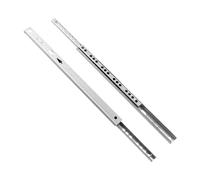 Coulisses de tiroir douces, 1 paire de mini-glissières de tiroir de 17 mm de large, rails de guidage à billes en acier à deux sections(374mm 15in)