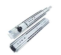 Coulisses de tiroir haute résistance (551 lb), fermeture amortie, rail à extension complète, 3 sections, course 10 50 pouces, quincaillerie(No Lock,40inch(1000mm))