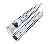 Coulisses de tiroir haute résistance avec verrou, 250 kg, fermeture amortie, rail à extension complète, 3 sections, 25 127 cm, quincaillerie(With Lock,48inch(1200mm))