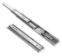 Coulisses de tiroir Robustes de 30 cm avec Verrouillage, Extension complète et mécanisme de Glissement Fluide avec Amortisseur, pour armoires et tiroirs à Fourrure, facilitant l'accès.