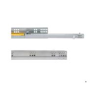 Coulisses invisibles EMUCA pour tiroir profondeur 340mm - sortie partielle avec push - charge max 25kg