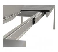 Coulisses pour ouverture centrale de table Alu77 - charge 115 kg - longueur 980 mm POTTKER