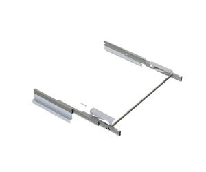 Coulisses pour table à rallonge et relevable -inox brossé -aluminium EMUCA