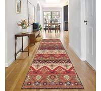 Couloir Confortable Moquette Coureur Brun Rouge À Poils Longs Coureurs Tapis Antidérapants 150/200/250/300/350/400/500/600cm Tapis de Zone pour Hall Salon Chambre d'amis Paillasson Tapis(120 * 700cm)