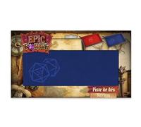 Epic Forge - Couloir de Dés - Dé 20 Bleu - Cuir et Velours - 20 x 40 cm