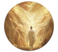 Couloir de Lumière Puzzle 1000 Pièces pour Adultes Ange Doré Jeu de Puzzle 1000 Pièces Papier Détente Décor Cadeau 1000pcs (67.5x67.5cm)