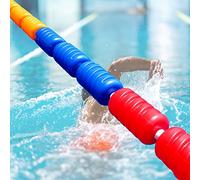 Couloir de Nage Flotteurs De Séparation De Couloirs De Piscine, Corde De Sécurité Pour Piscines Scolaires Et À Domicile, Division En Eaux Peu Profondes, Avec Bouées Ovales Lumineuses(Width 9cm (3.5inc