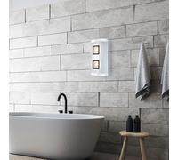 Couloir Luminaire de Salon Applique Murale Verre Opale Clair 2x LED Cristaux