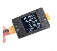 Coulombmètre bidirectionnel 8-150 V pour test de capacité de la batterie et affichage des paramètres d'alimentation en temps réel (noir 2 avec câblage)