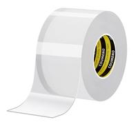 COUMENO Bande d'étanchéité autocollante 50 mm x 10 m, 0,5 mm d'épaisseur, transparente, anti-vent, pour fenêtres et portes, pour l'étanchéité des joints dans la cuisine et la salle de bain