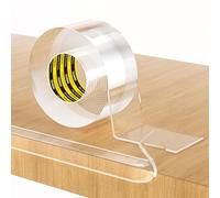 COUMENO Protection d'angle transparente à bords souples - 40 mm x 3 m - Protection pour la sécurité des enfants - Bande adhésive puissante pour meubles - Protection transparente pour protéger les