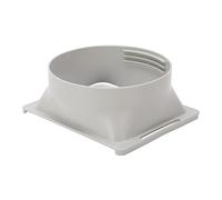 Coumleur D'éChappement Du Climatiseur Portable de 5,9 Pouces, Accessoires D'Adaptateur de Fenêtre de Connecteur de Tube D'Unité Ac, Carré à Rond Port D'éChappement