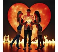 Council of Thirteen - Love Has the Fire - Clear Red with Bright Yellow Splatter [Vinyl LP]