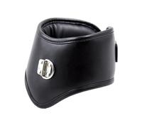 CoundCo Colliers SM avec laisse réglable - Ensemble de bondage - Jouet sexuel - Jeu de rôle pour le sexe - Colliers érotiques - Harnais de bondage - Cuir synthétique rembourré, Noir , NO