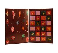 Coundown Calendrier - Boîte de friandises de 12 pouces | Ensemble de cadeaux de papier 24 jours - Organisateur quotidien à collection rechargeable Polvalent conception vide idéale pour les fêtes des