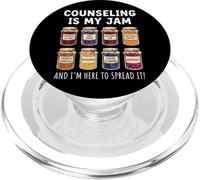 Counseling is My Jam and I'm Here to Spread It PopSockets PopGrip pour MagSafe