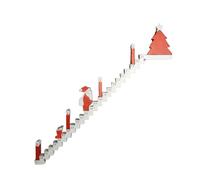 Count-coude De Noël - Calendrier De L'Avent Du Père Noël | Calendriier De L'avent D'escalier En Bois, Panneau De Caalendrier À Rebours Pour Décoration