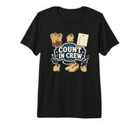 Count in Crew Entraînement de Danse en Ligne T-Shirt Haut de Gamme