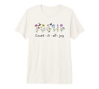 Count It All Joy Christian Bible Verse God Quotes James 1:2 T-Shirt Haut de Gamme