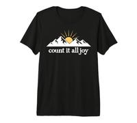 Count it All Joy Quote Bible Verse Christian Scripture Jesus T-Shirt Haut de Gamme