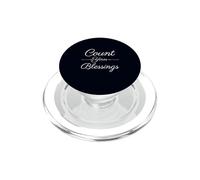 Count Your Blessings Message Positif et inspirant PopSockets PopGrip pour MagSafe