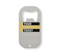 Count Your Blessings Today Stay Positive Décapsuleur en acier inoxydable Argenté