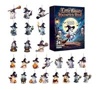 Countdown Calendar 24 Days 2D Acrylic Ghost Pendant Decor