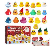 Countdown Calendar, 24 Days Christmas Calendar, Stocking Stuffer Set, Bath Toy Collection, Festive Decoration Kit for Daily Family Activity Classroom School Home Holiday Party Celebration and Fun