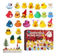 Countdown Calendar, 24 jours Calendrier de Noël, Stocking Stuffers Bath Toys, Décoration festive pour les activités familiales quotidiennes Classroom École Home Holiday Party Célébration