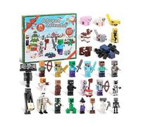 Countdown Calendar with 29 Toy Figure Building Blocks - Boys Advent Calendar Gift