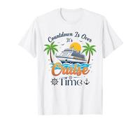 Countdown is Over It's Cruise Time Bateau de croisière Homme Femme T-Shirt
