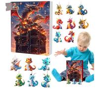 Countdown To Christmas Calendar - Festive, 24 Days Countdown Christmas Tree Dinosaur Ornaments Set | 2D Acrylic Dinosaur Tree Pendant For Holiday Event Party Door Home