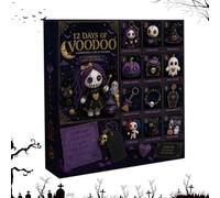Countdown to Halloween Calendar - 12-Day Cute Dark Theme Keychain Pendant