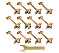Counter Fasteners Kit, M8x100mm Joint Bolts, 4x0.5in Nut Bolt Assortment, Metals Connecting Fittings, Authentic Table Metal Fasteners for Butcher Block Miter Bed Frame