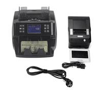 Counter Machine Value Value Recgister Registre Intelligent Bill Counter avec capteur d'image Multi-monnaie Fake Money Detector UV Machine(Zwart)