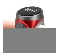 Counter Ring, Electronic Row Counters with Digital Display, Portable Finger Clicker Tool, 1 Pack Adjustable for Knitting Prayer Lap Golf Goods Counting Button Type Track of Your Counts Easily