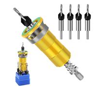 Countersink Drill Set, Metal Woodworking Tools, 4 Flute Utility, Cabinet Furniture Repair, Home Garage Deck, Building Daily Accessory, Durable Cutting Equipment, Precision Hole Maker 8,6x3 cm