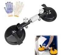 Countertop Alignment Clamps, 2025 Upgraded Adjustable Granite Seam Setter, Accurate Slab Alignment Clamp, Stone Marble Glass Tile Setter, for Seam Joining & Leveling (Black)