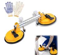 Countertop Alignment Clamps, 2025 Upgraded Adjustable Granite Seam Setter, Accurate Slab Alignment Clamp, Stone Marble Glass Tile Setter, for Seam Joining & Leveling (Yellow)