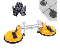 Countertop Alignment Clamps, Seamless Granite Seam Setter, Accurate Slab Alignment Clamp, for Seams Joining & Leveling for Granite, Marble, Stone, Slab, Glass (Yellow)