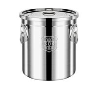 Countertop Food Storage - Stainless Steel Airtight Canisters, Leak Proof Flour Rice Cereal Holders with Durable Lid Seal, Convenient Kitchen Organization, Ideal for Flour, Grain, Bread, Pantry