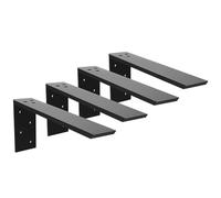 Countertop Support Bracket 2 Pack Heavy Duty Granite Hidden Forward L Shelf Bracket 16" x 6" x 2 1/2" Metal Corbels for Quartz/Wood/Concret/Laminate Countertops