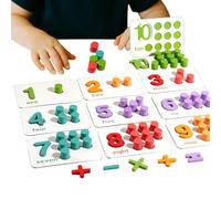 Counting Peg Board - Wooden Math Learning Toy for Kids | Preschool Kindergarten Homeschool Classroom Aid, 23x16.5cm Compact Size, Educational Number Sorting, Boys, Girls, Early Development