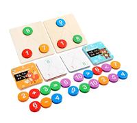 Counting Toys, Math Games, Wooden Learning Tools, Motor Skill Activities, Educational Playset, Ideal for Babies, Preschool Girls, Early Education, Home, Classroom Fun