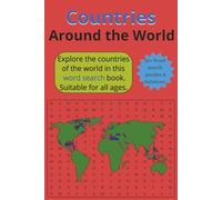 Countries Around the World: 50+ Word Search Puzzles & Solutions | 6 x 9 inch, 110 pages | Ideal for people who loves travelling!