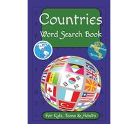 Countries Word Search Book: Word Search Puzzles with Easy To Read Print about Countries & Territories Around The World/ 6x9inches, 120 pages/ 50+ puzzles … Gift for Vacation, Holidays and Relaxation