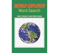 Countries Word Search Puzzle Book: Word Searches for Easy to Read Print about Countries, World, Geography and More | 6x9 inches, 48 pages | 20+ Puzzles ... Gift for Vacations, Holidays and Free Times